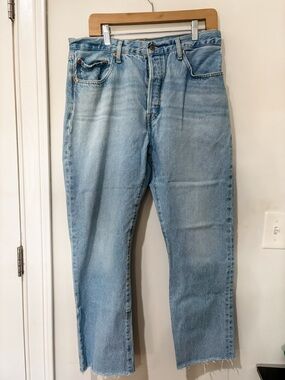 Levi's 501’s Raw Hem Jeans